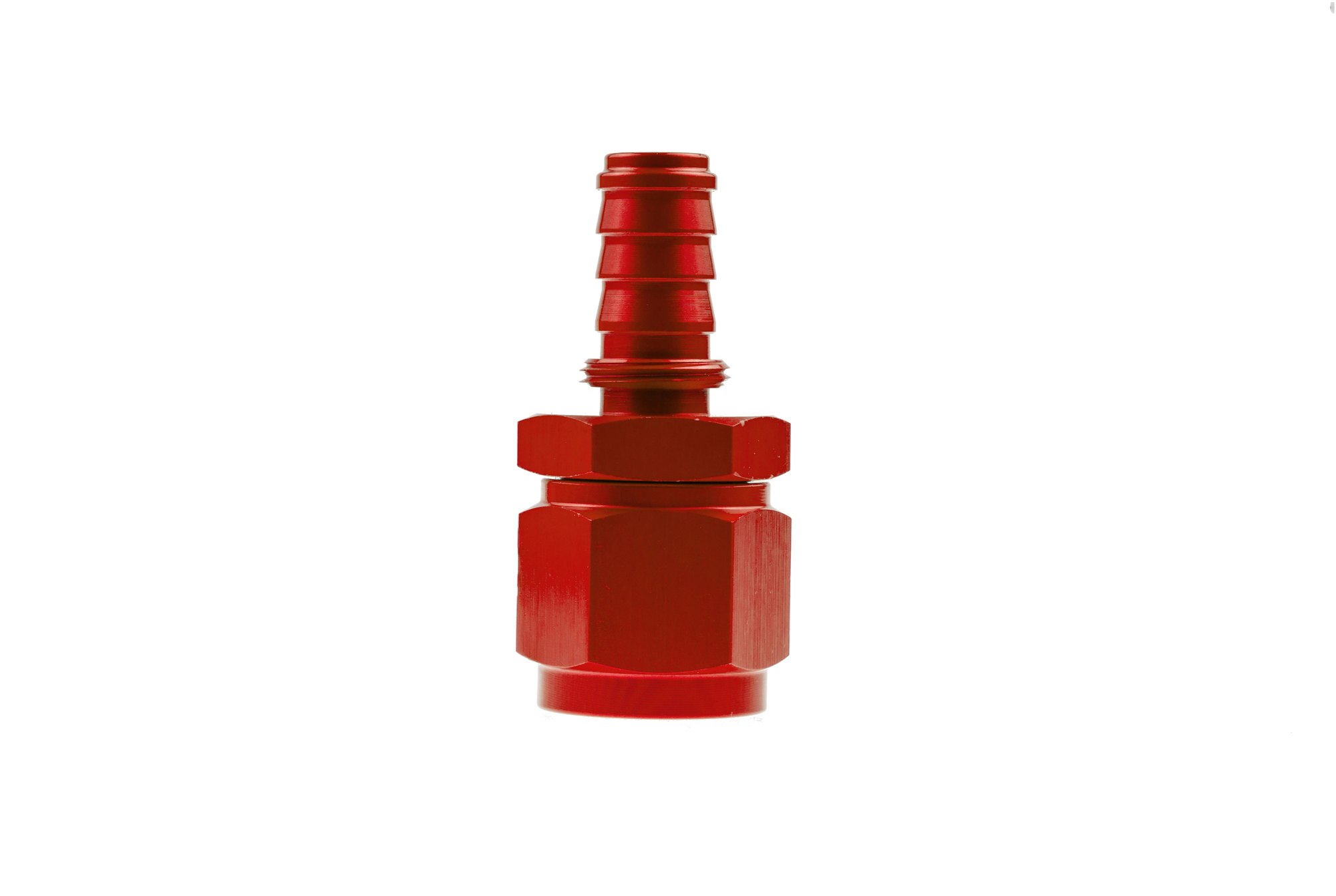 Russell 610170 Red/Blue Anodized Aluminum 8AN 90-Degree Hose End 